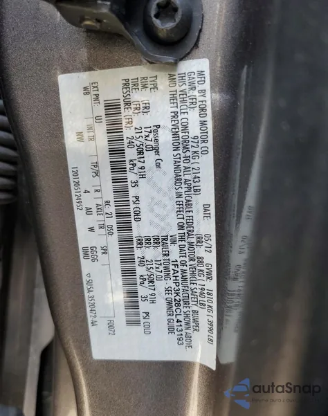 2012 Ford Focus Se из США, поврежденный, VIN 1FAHP3K28CL413193